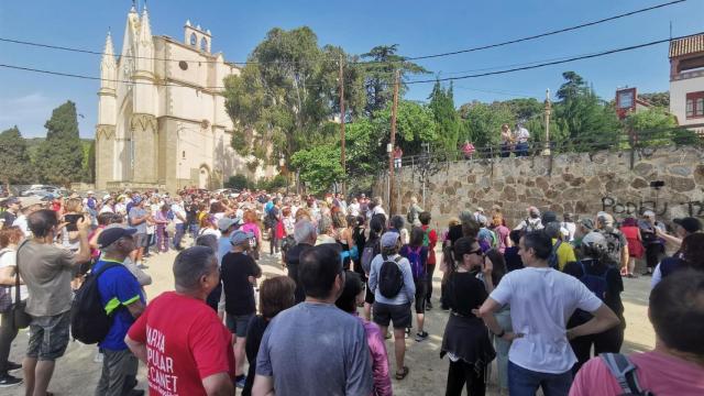 Caminata popular en Canet de Mar (Barcelona) para reclamar que no se construya una segunda salida en la C-32 hacia Canet, Sant Cebrià y Sant Pol