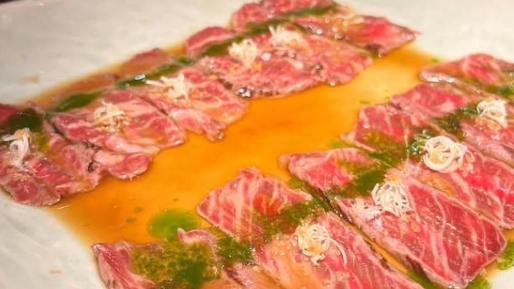 Imagen de archivo de un plato de 99 Sushi Bar