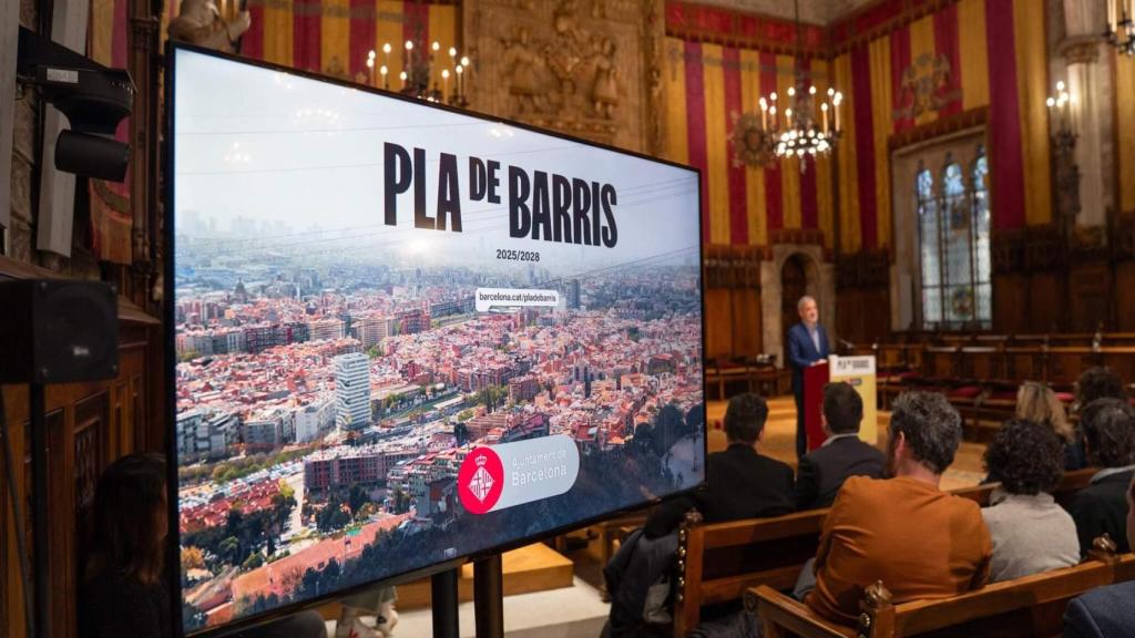 Presentación del 'Pla de Barris' en Barcelona