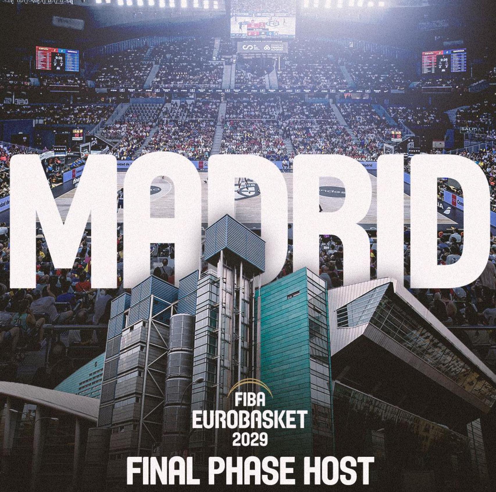 La FIBA elige Madrid como organizadora del Eurobasket 2029
