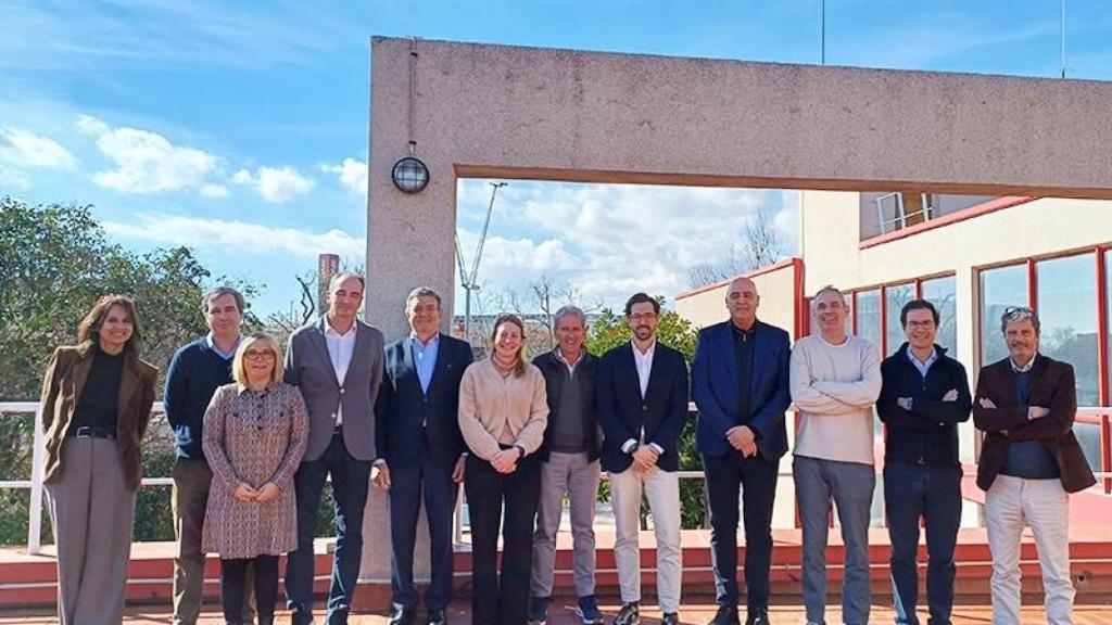 Representantes de AEBALL y de la Associació Cornellà Empresarial