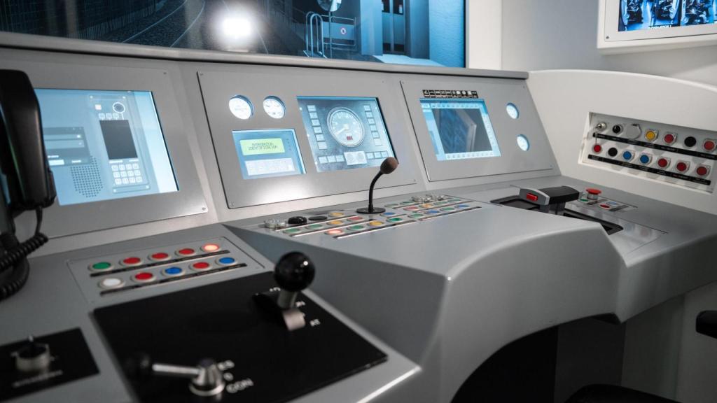 Pla de conducció del simulador del metro de Barcelona