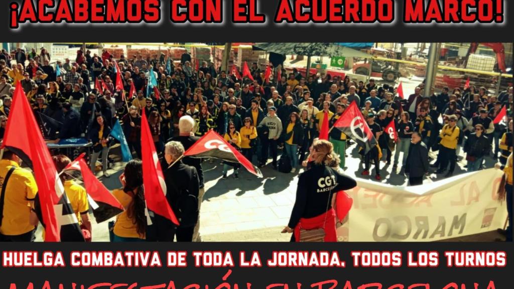 Cartell de la convocatòria de la concentració de Correus, el pròxim 28 de maig