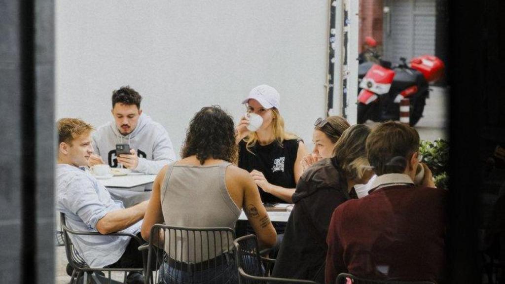 Terrassa de la cafeteria Federal de Poblenou