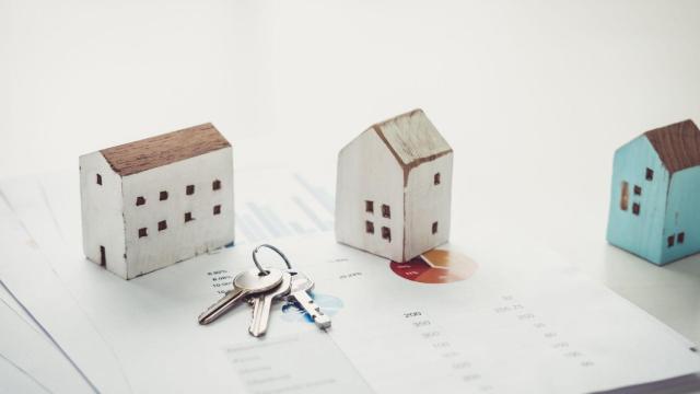 Imagen de archivo de unas llaves de un vivienda nueva