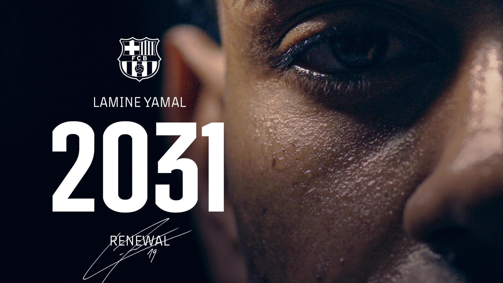El Barça anuncia la renovación de Lamine Yamla hasta 2031
