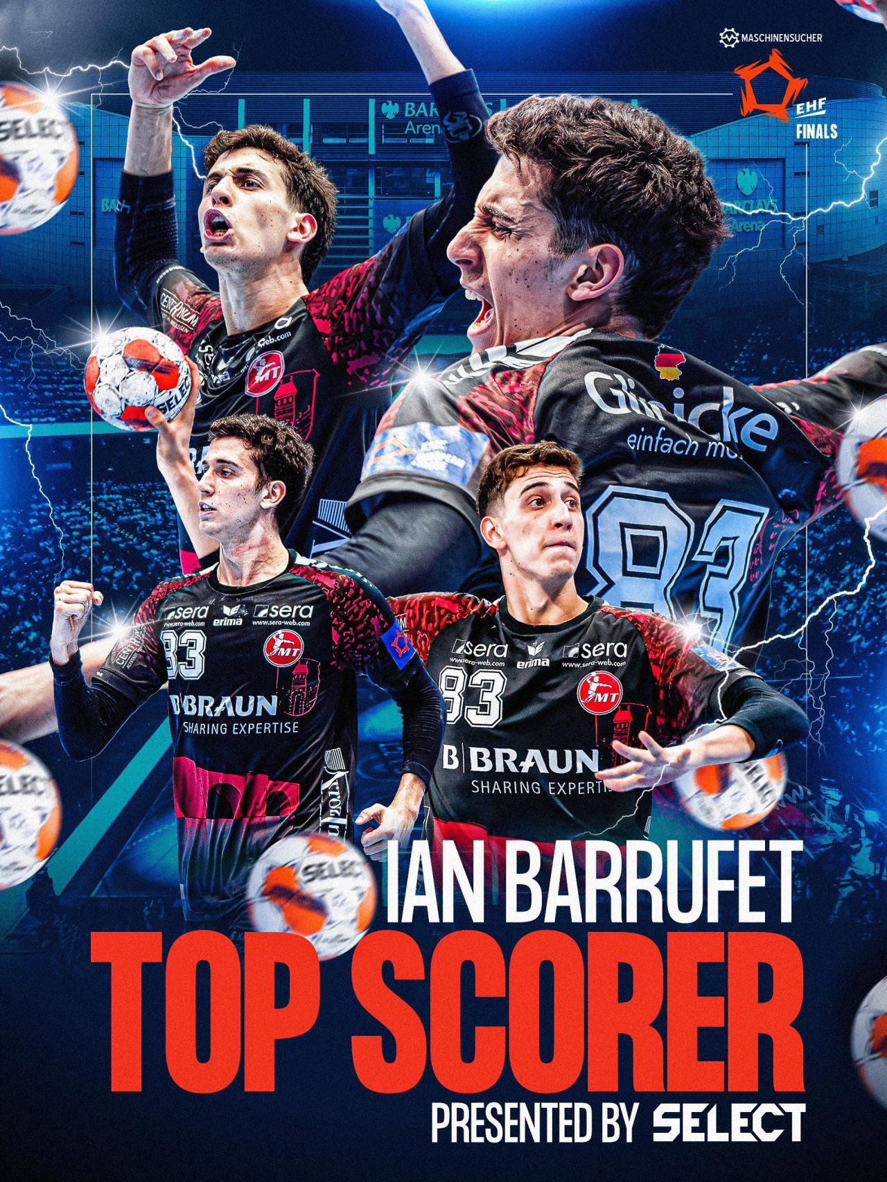 Ian Barrufet, fichaje del Barça de Balonmano y máximo goleador más joven en la historia de la European League