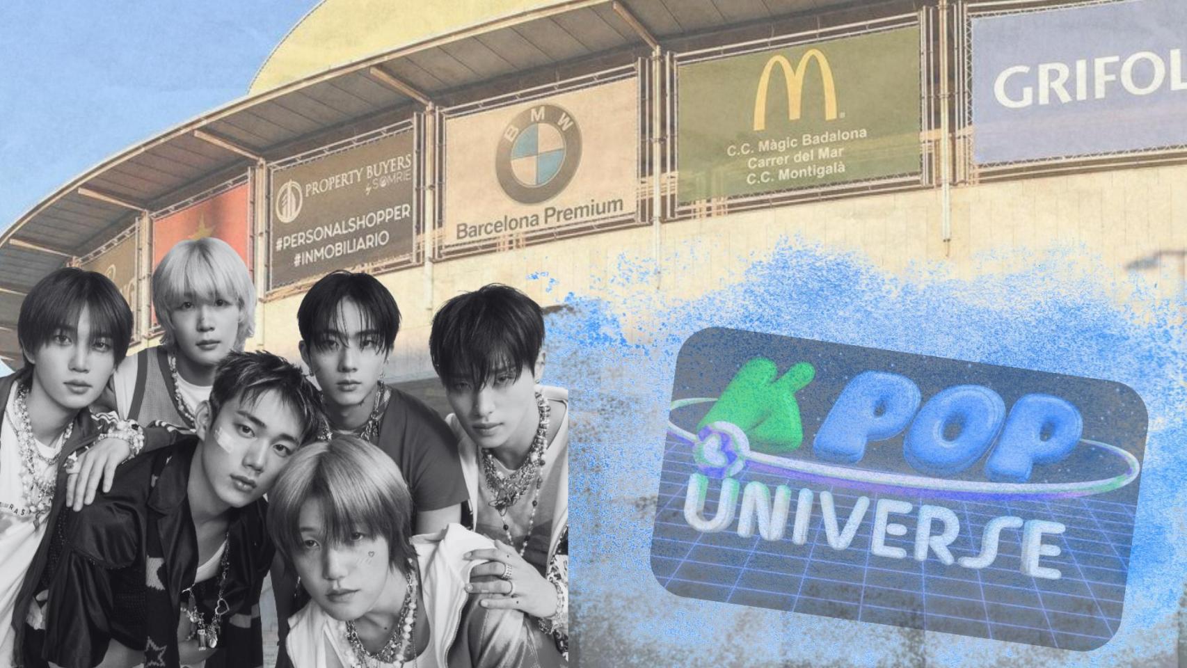 Montaje del Olimpic Arena con el K-Pop Universe