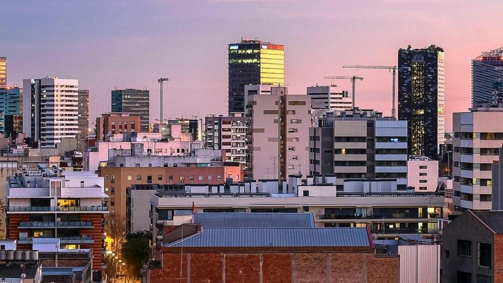 Imagen de archivo de una vista panorámica de Hospitalet de Llobregat