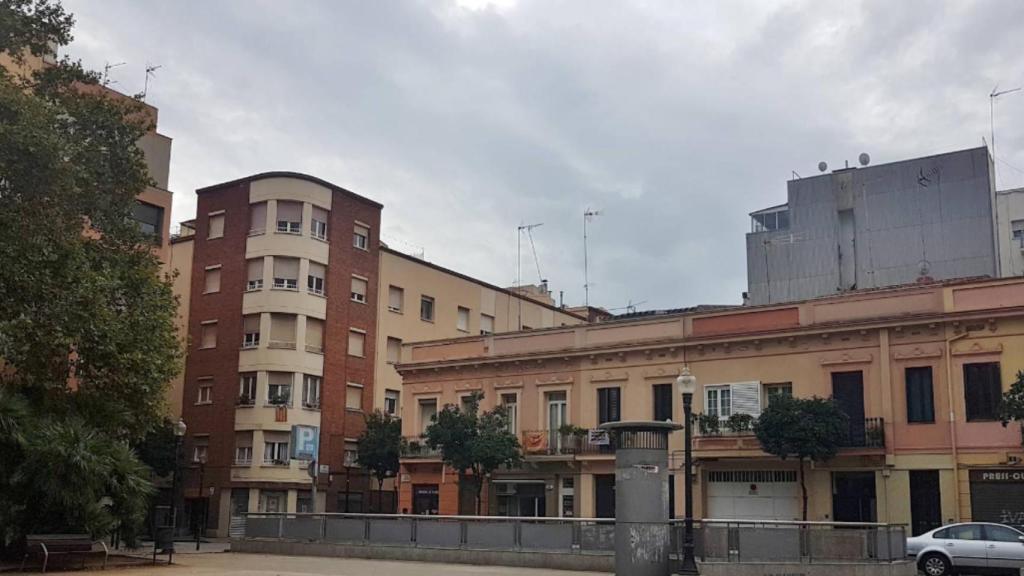 La plaza de les Palmeres de Sant Andreu