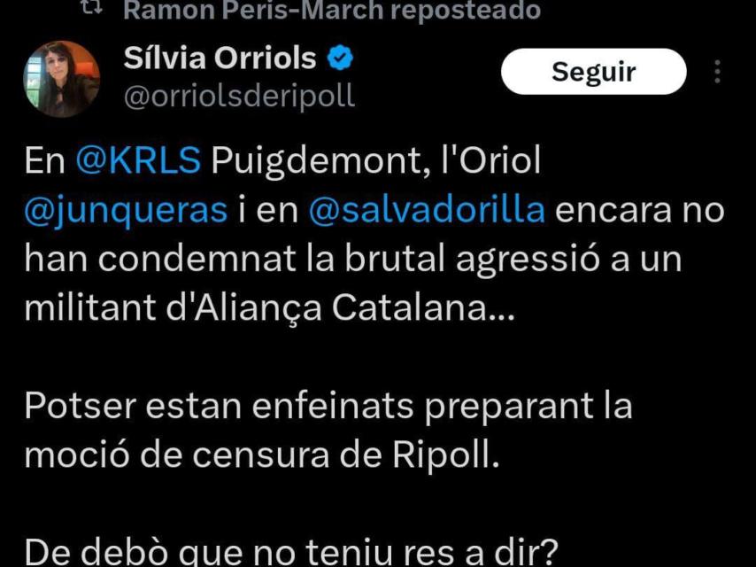 Retweet de Ramon Peris-March, Petri