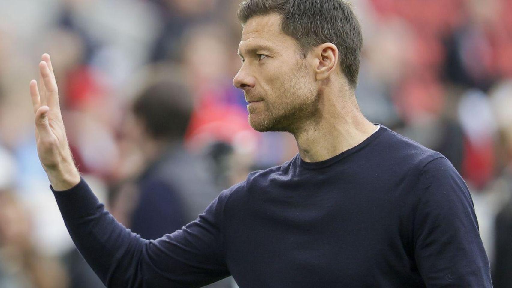 Xabi Alonso, durante un partido con el Bayer Leverkusen