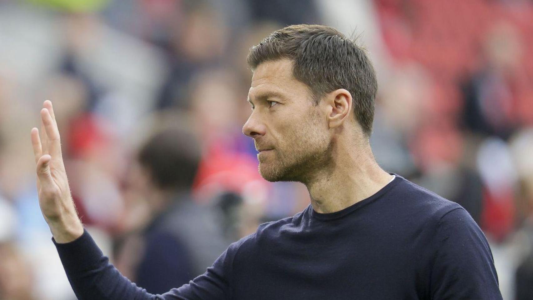 Xabi Alonso, durante un partido con el Bayer Leverkusen