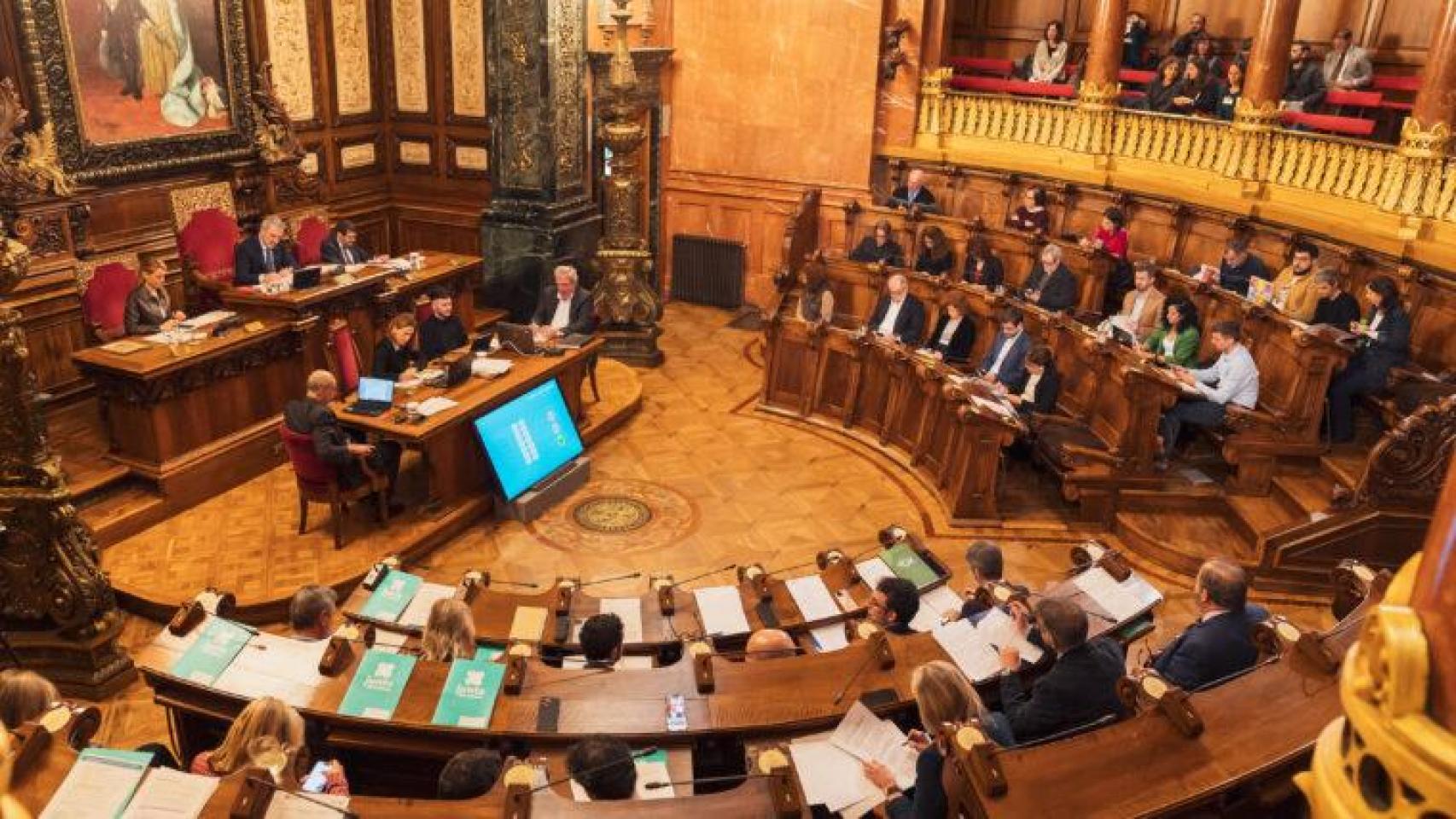 Pleno municipal de Barcelona