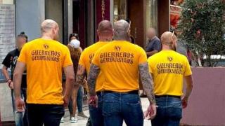 Un grupo de 'skinheads', en el festival 'Chaos in the Sun' de 2024