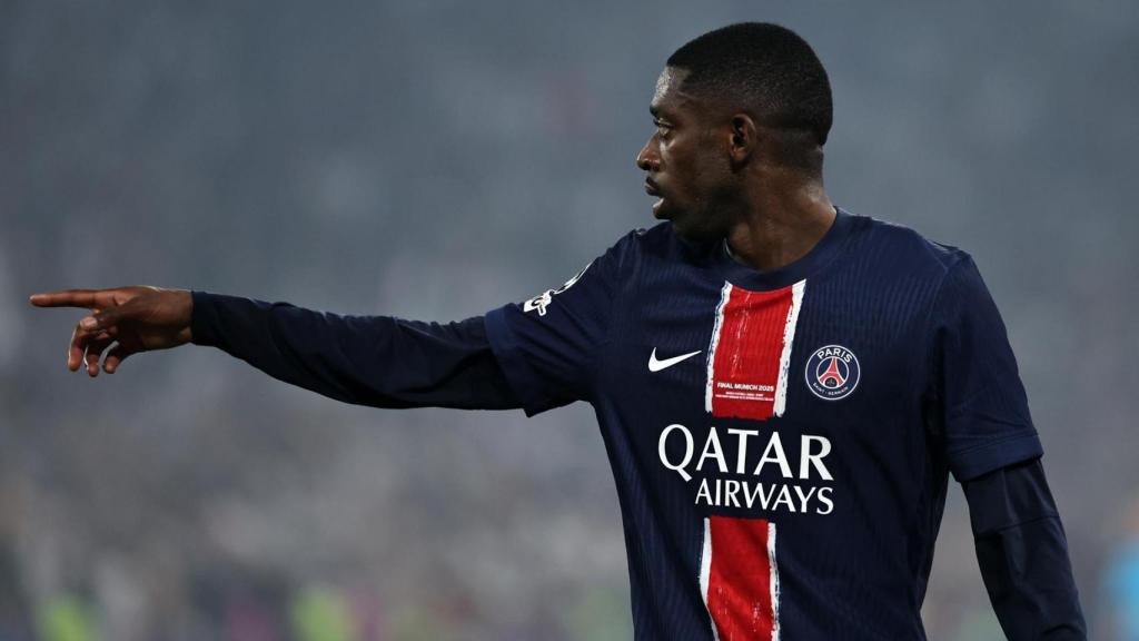 Ousmane Dembelé durante el PSG-Inter de la final de la Champions
