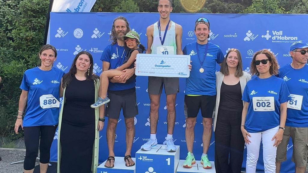 Podio masculino, con Oriol Barba como ganador