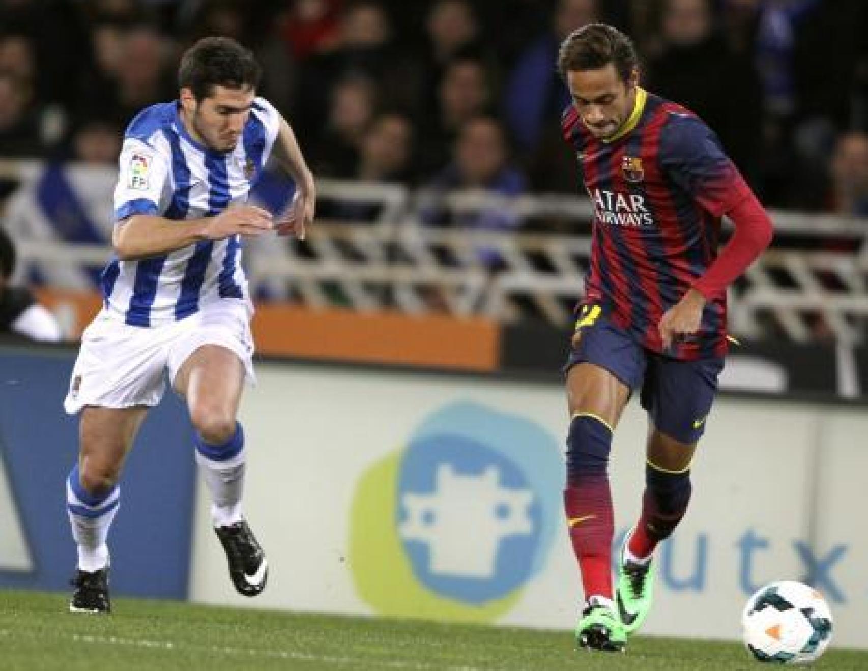 Neymar en su primera temporada con el Barça