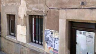 Acceso al edificio de Vallcarca