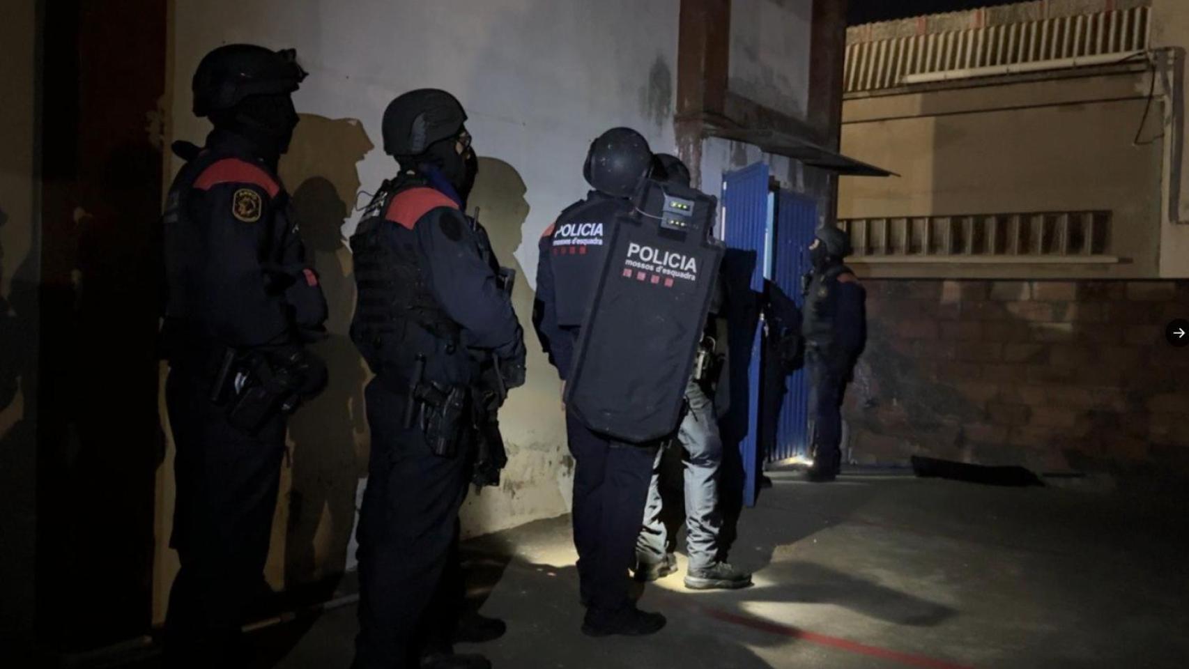 Macrodispositivo policial de los Mossos d'Esquadra este martes