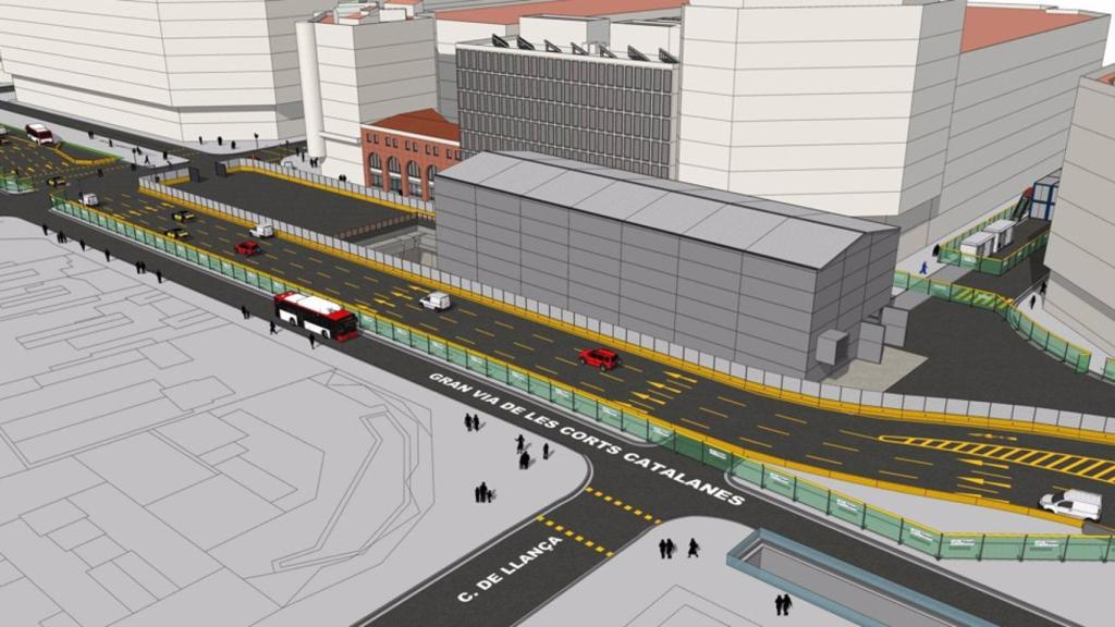 Així serà la nau que cobrirà les obres