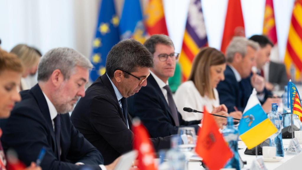 Carlos Mazón, durante la Conferencia de Presidentes de Barcelona de junio