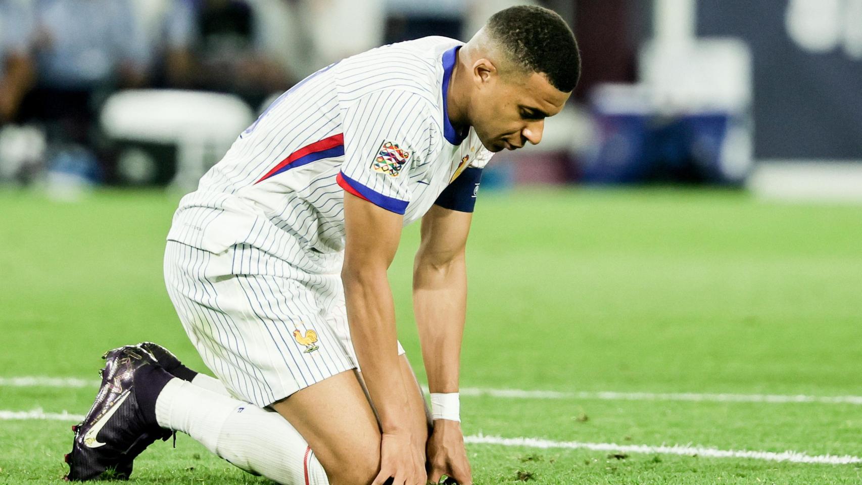 Kylian Mbappé, durante la derrota de Francia contra España en la Nations League