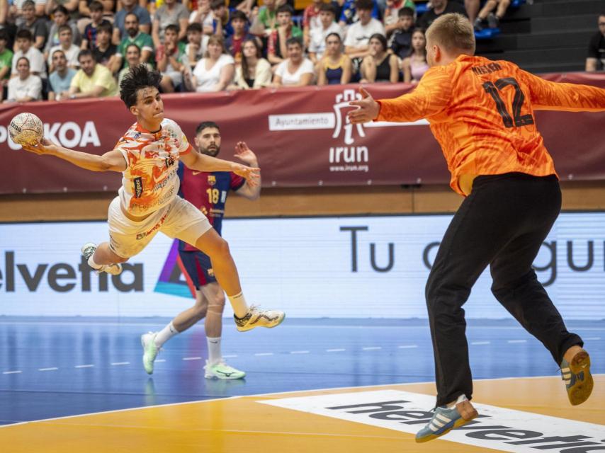 Emil Nielsen, en la final de la Copa del Rey de balonmano