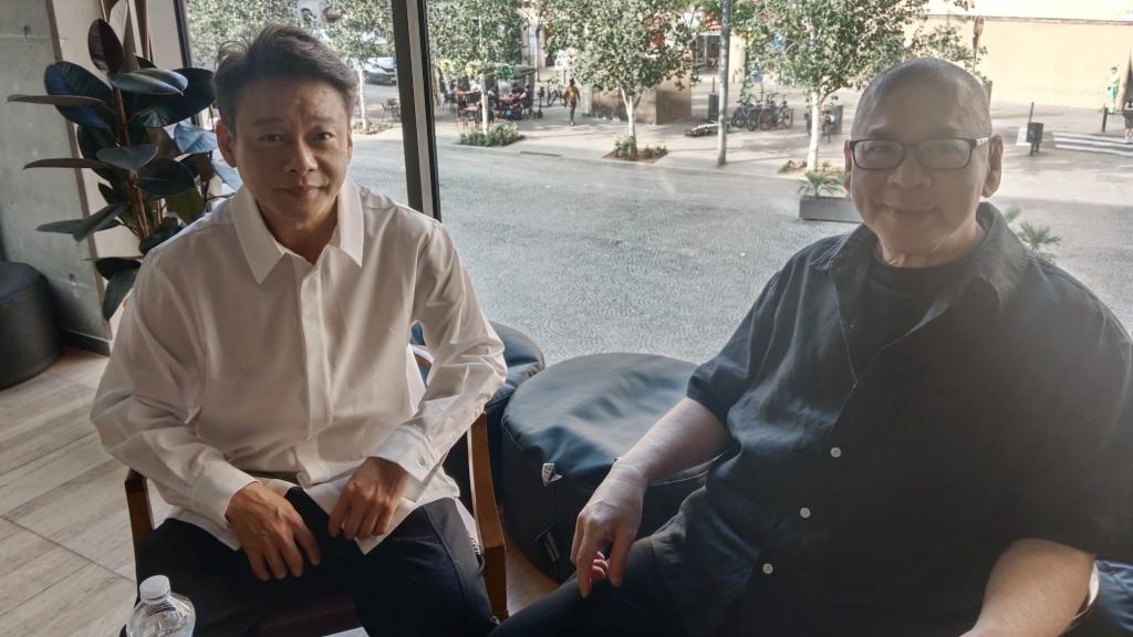 Tsai Ming-liang y el actor Lee Kang-sheng