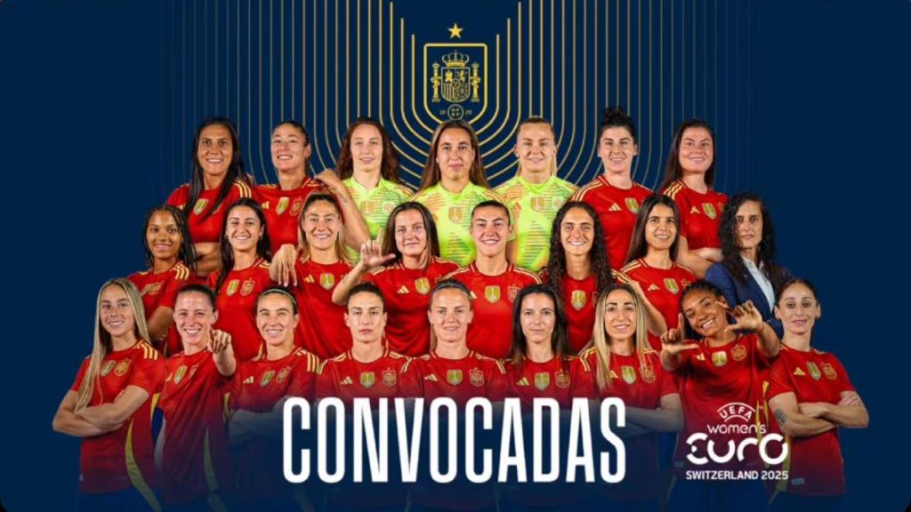 La lista para la Eurocopa 2025 de la selección femenina de fútbol