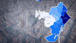 Mapa del plan de inversiones de Barcelona 2025-2027