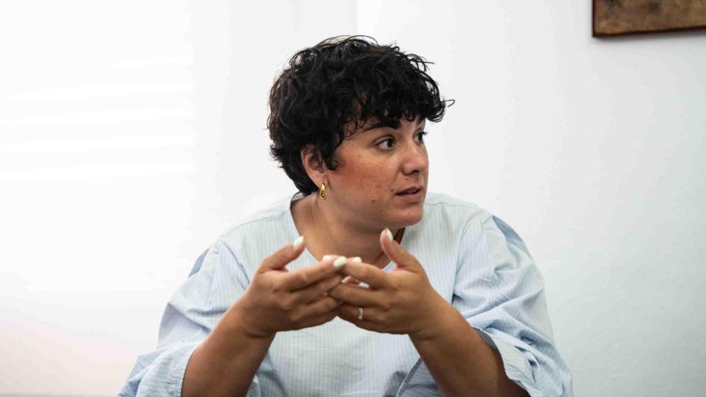 Mireia González, alcaldesa de Santa Coloma durante la entrevista con Metrópoli