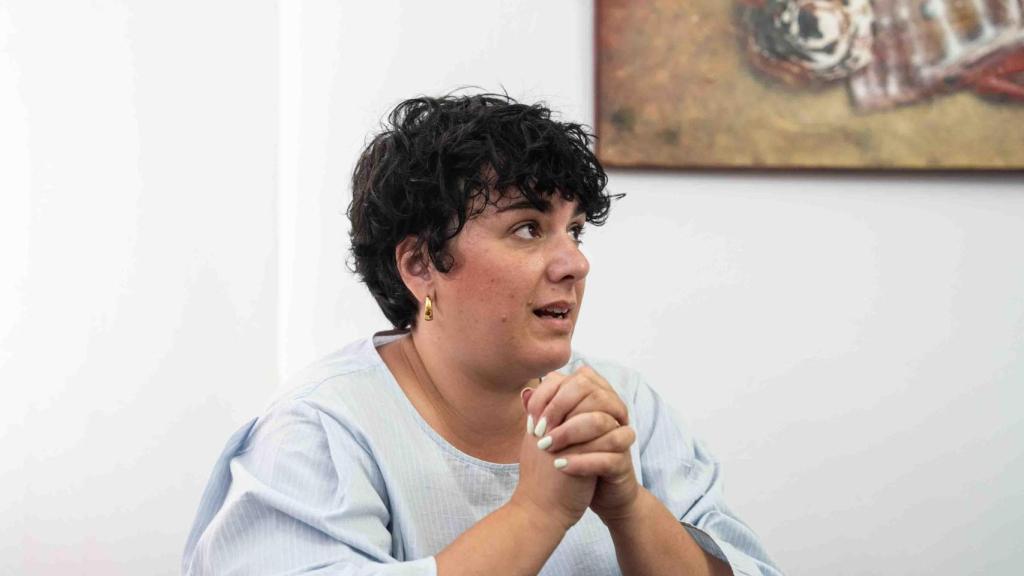 Mireia González, alcaldesa de Santa Coloma, durante la entrevista con Metrópoli