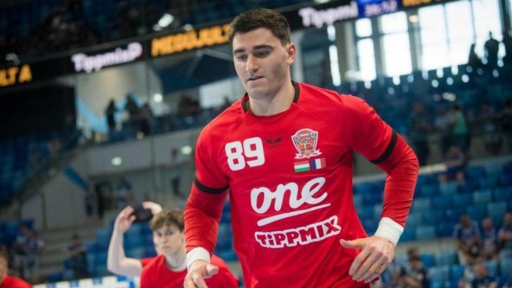 Ludovic Fábregas, en un partido con el Veszprem