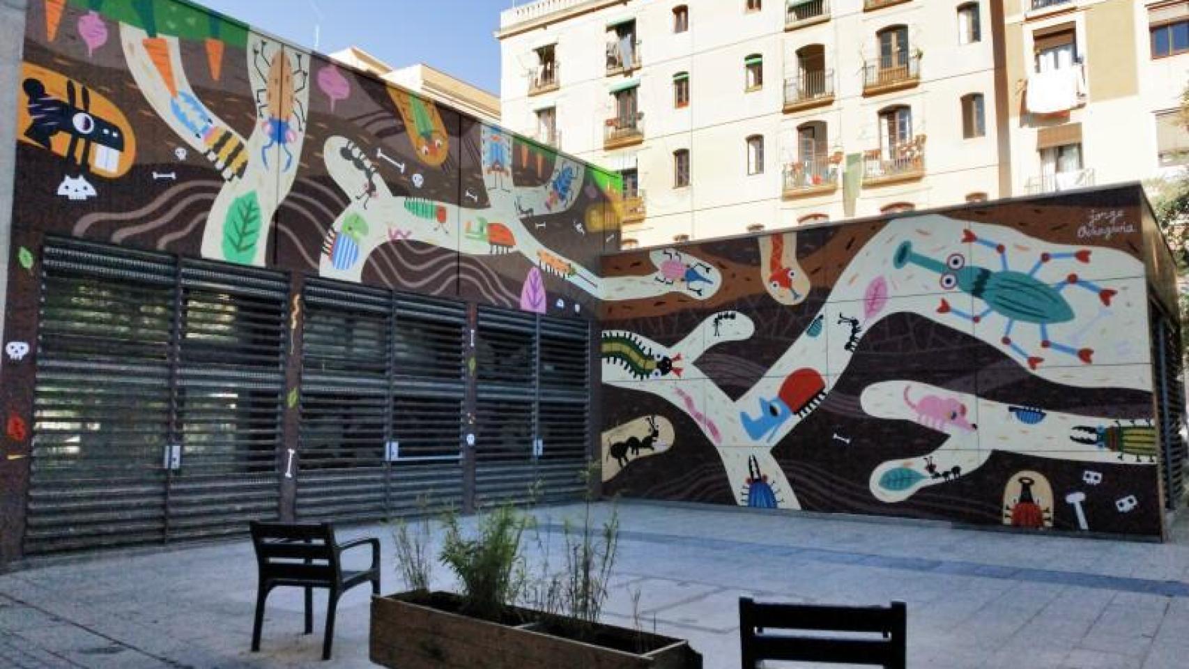 Mural ‘Mil bestioles sota terra’, de Jorge Ochagavía