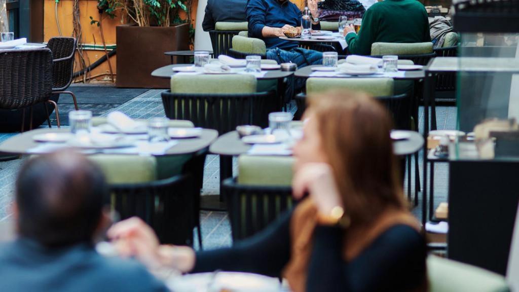 Terrassa del restaurant Sintonia de Barcelona