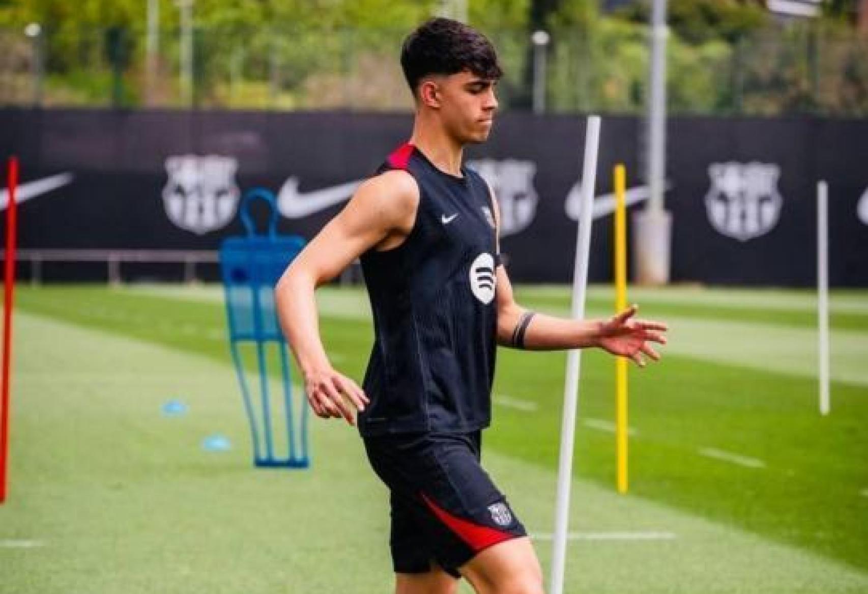 Marc Bernal se entrena en solitario en la Ciutat Esportiva Joan Gamper durante las vacaciones