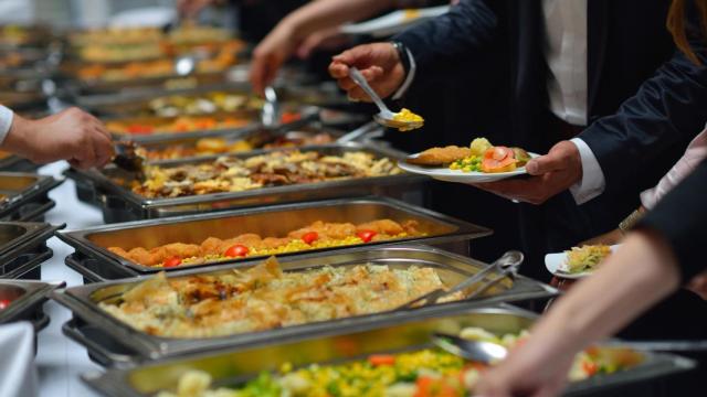 Un buffet en una imagen de archivo