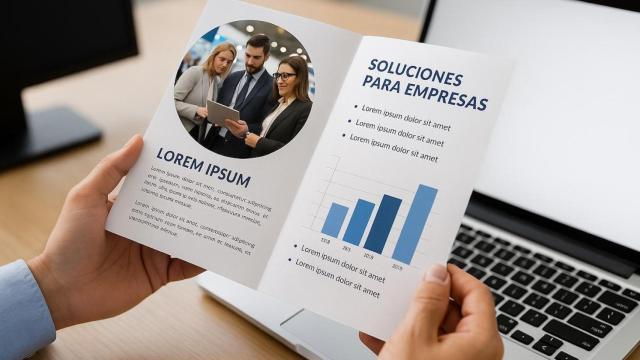 Díptico impreso
