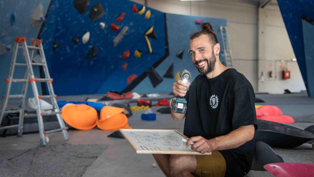 El MonoJoan al rocòdrom del BDN Climb