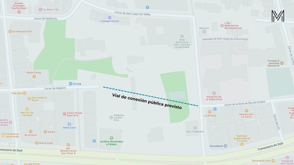 Pla urbanístic que va proposar Ada Colau al Santuari de Sant Josep de la Muntanya de Barcelona