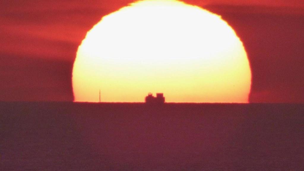 Captura de las Torres Mapfre y la aguja de la Torre Calatrava vistas desde Tossa de Mar