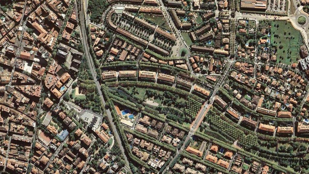 Vista aérea de Sant Cugat