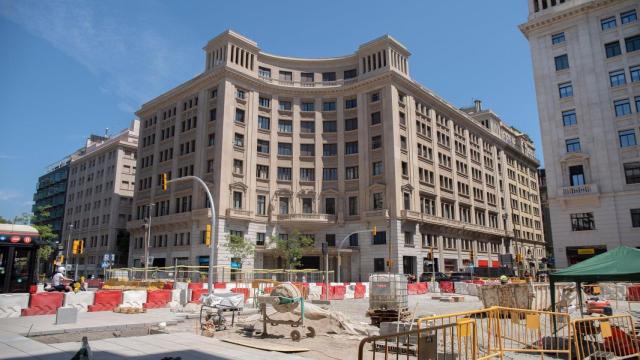 Obras de la Via Laietana, en una imagen de archivo.