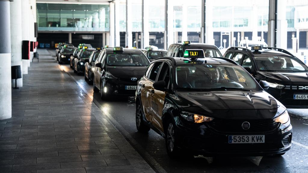 Taxis en el Aeropuerto de Barcelona