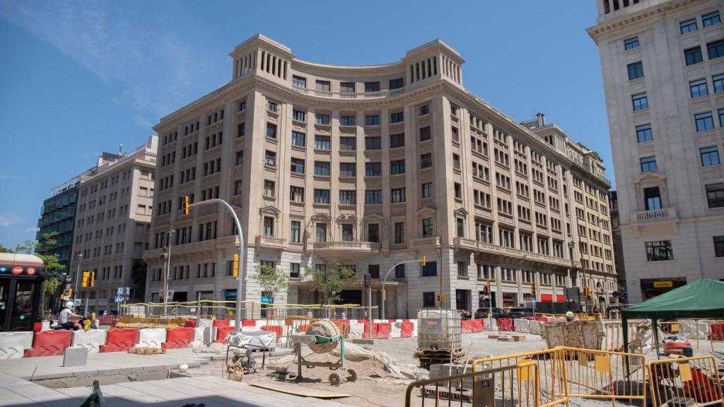 Obras de la Via Laietana, en una imagen de archivo.