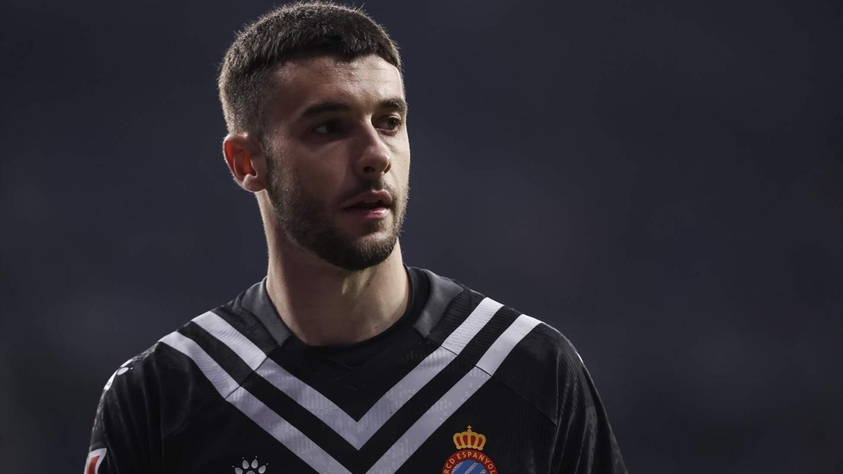 Joan García, durante un partido con el RCD Espanyol