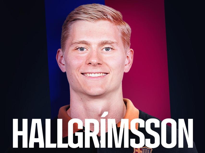 El Barça de balonmano presenta el fichaje de Hallgrimsson