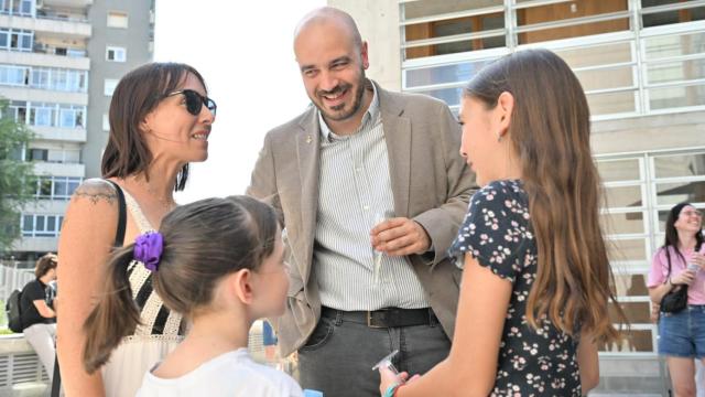 Marc Giribet durante la entrega de las llaves en Sant Andreu de la Barca