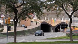 Acceso al túnel de la Rovira de Barcelona, a 12 de marzo de 2025.